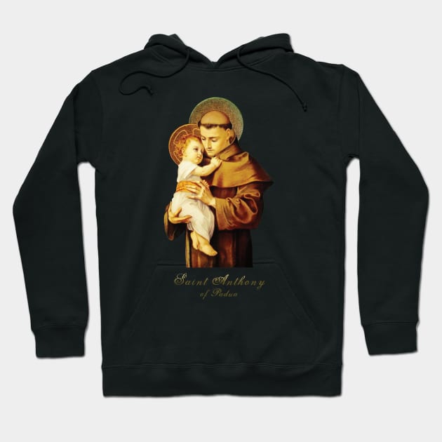 Saint Anthony of Padua Hoodie by Beltschazar